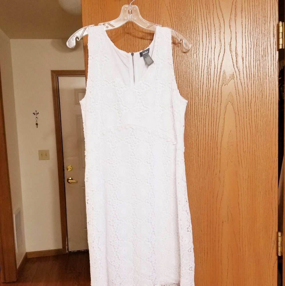 Neiman Marcus Crocheted Sheath Dress